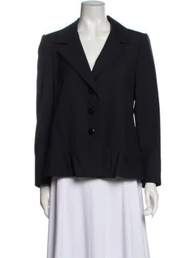 Pre-owned André Laug Vintage Late 1970's - Early 1980's Blazer In Blue