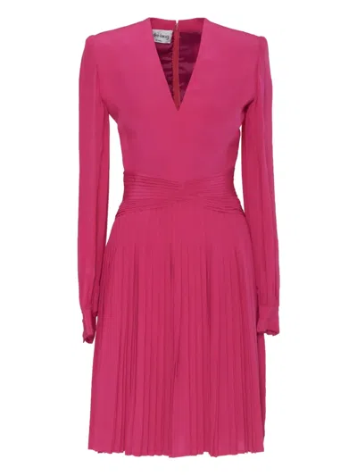 Pre-owned Andrè Laug Vintage Pleated Midi Dress