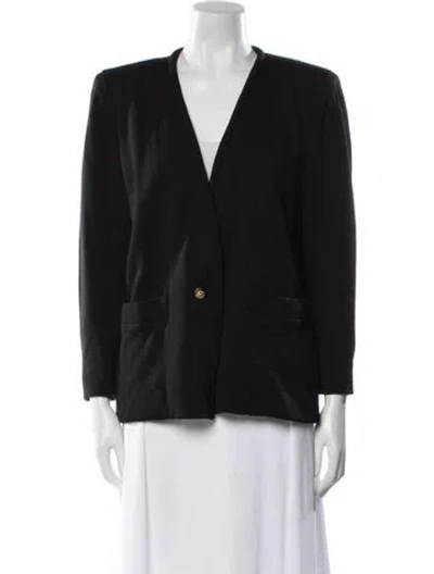 Pre-owned André Laug Wool Blazer In Black