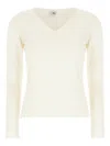 Andrè Maurice Cashmere Sweater In White