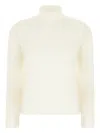 Andrè Maurice Cashmere Turtleneck Sweater In Neutral