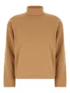 Andrè Maurice Turtleneck Cashmere Sweater In Brown