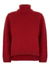 Andrè Maurice Turtleneck Sweater In Red