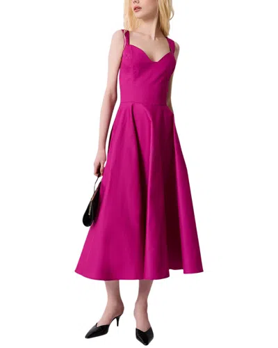Andre Tan Midi Dress In Pink