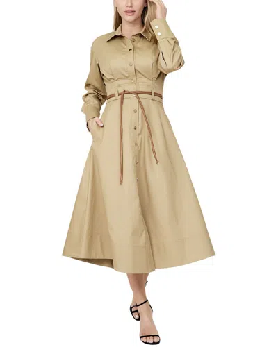 Andre Tan Midi Dress In Beige
