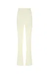 Andrea Adamo Ivory Stretch Viscose Blend Pant  White  Donna S