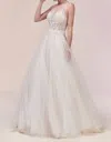 Andrea & Leo Couture A0559 In White/nude In Multi