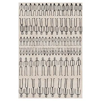 Pre-owned Andrea Branzi Carpet Parade White In Non-slip Polyester & Polyamide By