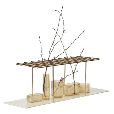 Pre-owned Andrea Branzi ‘golden Gate' Centerpiece For Dg Milano - Italy, 2004 In Sand