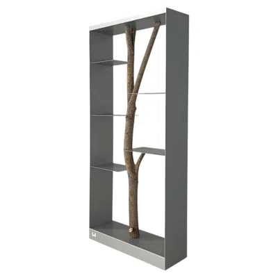 Pre-owned Andrea Branzi Italian Modern Bookcase Piccolo Albero  Design Gallery Milano, 1991 In Brown