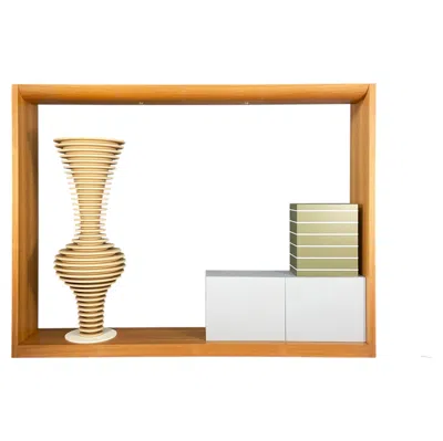 Pre-owned Andrea Branzi Italian Modern Cabinet Grande Arco By  Design Gallery Milano, 1991 In Brown