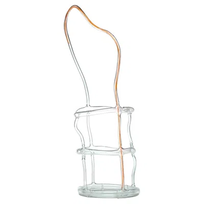 Pre-owned Andrea Branzi Orange Canaries Basket #7, Fused Glass Sculpture, 2008