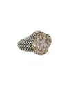 Andrea Candela Andrea Ii 18k 0.03 Ct. Tw. Diamond Ring In Metallic