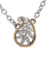 Andrea Candela Andrea Ii 18k & Silver 0.04 Ct. Tw. Diamond Necklace
