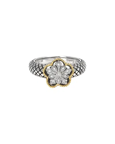 ANDREA CANDELA ANDREA CANDELA ANDREA II 18K & SILVER 0.05 CT. TW. DIAMOND RING