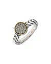 Andrea Candela Andrea Ii 18k & Silver 0.07 Ct. Tw. Diamond Ring