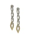 ANDREA CANDELA ANDREA CANDELA CONEXION 2 18K & SILVER 0.24 CT. TW. DIAMOND EARRINGS