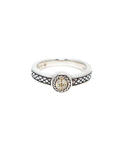 ANDREA CANDELA ANDREA CANDELA DIAMANTE 18K & SILVER 0.06 CT. TW. DIAMOND RING