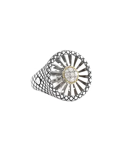Andrea Candela Diamante 18k & Silver 0.19 Ct. Tw. Diamond Ring