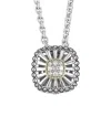 Andrea Candela Diamante 18k & Silver 0.20 Ct. Tw. Diamond Necklace In Metallic