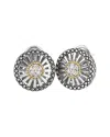 ANDREA CANDELA ANDREA CANDELA DIAMANTE 18K OVER SILVER DIAMOND EARRINGS