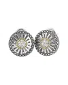 Andrea Candela Diamante 18k Over Silver Diamond Earrings