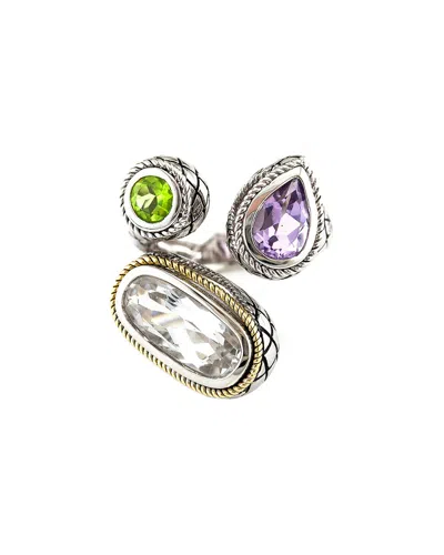 Andrea Candela Dulce-tutti Frutti 18k & Silver 5.40 Ct. Tw. Gemstone Ring In Multi