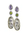 Andrea Candela Dulce-tutti Frutti 18k Over Silver Diamond & Gemstone Earrings