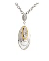 Andrea Candela Eco 18k Over Silver Diamond Necklace