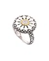 Andrea Candela Flower Power 18k & Silver Diamond Ring