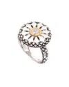 Andrea Candela Flower Power 18k & Silver Diamond Ring In Metallic