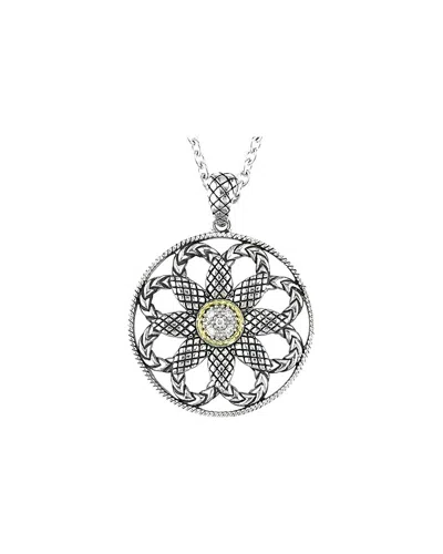 Andrea Candela Lazo 18k & Silver 0.06 Ct. Tw. Diamond Necklace In White