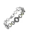 Andrea Candela Lazo 18k & Silver 0.09 Ct. Tw. Diamond Clover Shape Bracelet