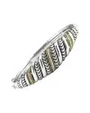 ANDREA CANDELA ANDREA CANDELA LAZO 18K & SILVER 0.11 CT. TW. DIAMOND BANGLE