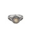 Andrea Candela Lazo 18k & Silver 0.11 Ct. Tw. Diamond Ring In Metallic