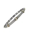 Andrea Candela Linea 18k & Silver 0.18 Ct. Tw. Diamond Station Bangle Bracelet