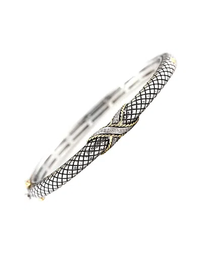 Andrea Candela Linea 18k & Silver Bangle In White