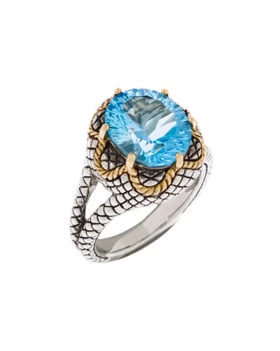 Andrea Candela Lucero 18k & Silver 4.00 Ct. Tw. Blue Topaz Ring In Multicolor