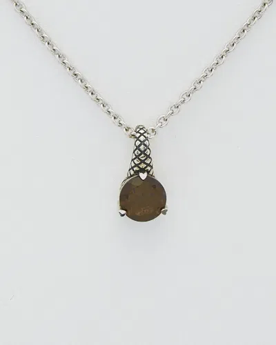 ANDREA CANDELA ANDREA CANDELA MINI ALHAMBRA 18K & SILVER QUARTZ NECKLACE