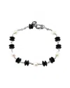 Andrea Candela Andréa Candela Onix Ola Silver Onyx & 6-6.5mm Pearl Bracelet