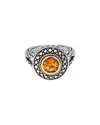 Andrea Candela Pavo Real 18k & Silver Ct. Tw. Citrine Ring