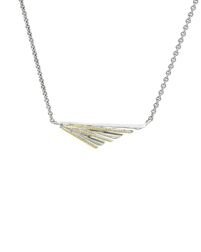 Andrea Candela Pegasus 18k & Silver Necklace In Metallic