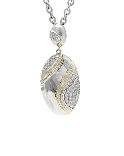 Andrea Candela Rio 18k & Silver 0.34 Ct. Tw. Diamond Necklace In Metallic