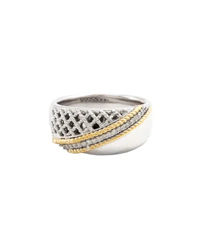 ANDREA CANDELA ANDREA CANDELA RIOJA 18K & SILVER 0.10 CT. TW. DIAMOND RING
