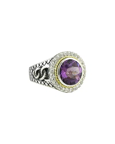 Andrea Candela Rodeo 18k & Silver 3.71 Ct. Tw. Gemstone Ring In Metallic