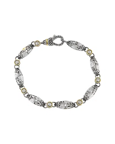 Andrea Candela Tesoro 18k & Silver 0.19 Ct. Tw. Diamond Bracelet In Metallic