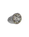 Andrea Candela Tesoro Blanco 18k & Silver 0.24 Ct. Tw. Diamond & White Topaz Ring
