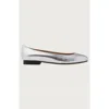 Andrea Carrano Baby Ballet Flat In Silver