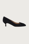 Andrea Carrano Shoes Milk Kitten Heel In Black