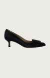 Andrea Carrano Shoes Milk Kitten Heel In Black